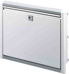 Rynna, seria: SZ, typ: Półka na klawiaturę, 482.6 x 355 x 126mm, Aluminium wytłaczane, RAL7035