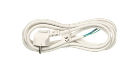 Przewód Przyłączeniowy H05vv-F 3X1 3M Biały S14313