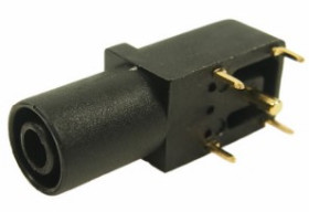 Gniazdo bananowe Żeński Połączenie lutowane typ Wtyk bananowy Brązowy 24A RS PRO rozmiar 4 mm