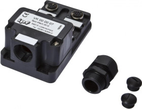 VK000007, rozdzielacz, 60x42x102mm, 10-30V DC, 4x M12, 5pin, IP67, PBT, M20 x 1,5
