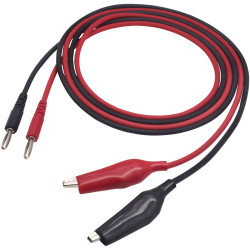 VOLTCRAFT MSL-100 Test lead 4 mm plug .00 m Black Red