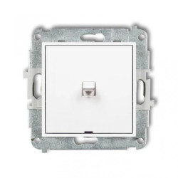 MINI Mechanizm łącznika schodowego w stylu amerykańskim (jeden klawisz, bez piktogramu) biały mat 25MWPUS-3.1