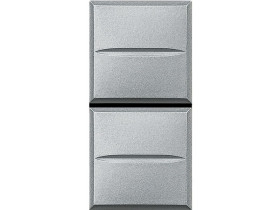 AXOLUTE Przycisk podwójny 1 modułowy AXIAL aluminium HC4036 LEGRAND