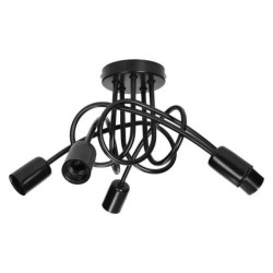 MALAGA lampa wisząca moc max. 5x60W, E27, czarna,AD-LD-6403BE27M