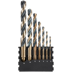 DEWALT DT70829-QZ DT20620 BLACK&amp;GOLD HSS Drill Set, 7 Piece