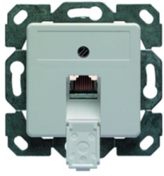 Junction box, Cat 5e, white, for AMJ45, 100022945