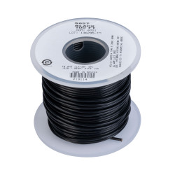 Alpha Wire 5857 BK005 Black 18AWG 19/30 TYPE E Hu Wire Teflon (100 ft)