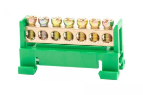 Listwa zaciskowa 7X16 mm2 - zielona GEP-00034