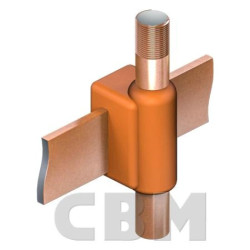 CBM WELD zgrzewanie egzotermiczne forma do połączenia przejściowego bednarka 25x4 - uziom fi 14,2