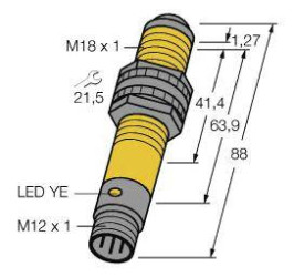 Opto-czujnik Turck S186ELDQ 3036393 1 szt.