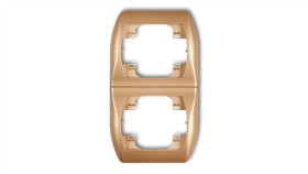 Trend Ramka Pionowa Podwójna Złoty Metalik 8Rv-2