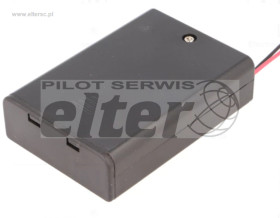 Pojemnik na baterie R6 AA 3szt zamykany z kablami