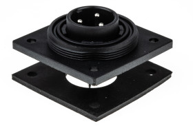 Złącze wielostykowe przemysłowe 3-pinowe Montaż na kołnierzu Wtyczka Bulgin