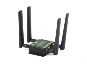 Waveshare 5G M.2 to Gigabit Ethernet &amp; USB 3.1 Converter with SIM Slot and Quad Antennas