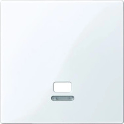 Merten System M Płytka centralna łącznika cięgnowego z okienkiem sygnalizacyjnym biały active MTN3380-0325