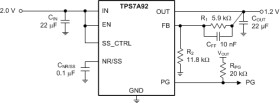 2-A, low-noise, high-PSRR, adjustable ultra-low-dropout voltage regulator with high-accuracy