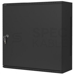 Szafa wisząca RACK 19" 6U+3U DIN typu skrzynka uniwersalna 540x200mm czarna CATV LANBERG