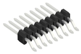 Pin header, 9 pole, pitch 1.27 mm, straight, black, SLVW3SMD0489Z