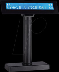LCD730-U Customer display, USB, LCD, dark grey