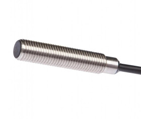 Czujnik indukcyjny M8x1 40mm zabudowany Sn 2 10-30V DC PNP NO kabel 2m PUR IP67 stal nierdzewna IB0801A3
