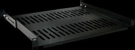 26990403 19" shelf, 1U, black