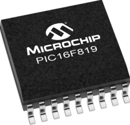 PIC microcontroller, 8 bit, 20 MHz, SOIC-18, PIC16F819-I/SO