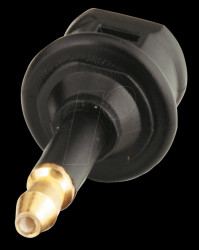 Optical-fibre adapter mini-plug/TOSLINK coupler