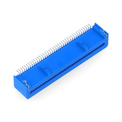 Gniazdo żeńskie 40-pin kątowe dla BBC micro:bit - niebieskie