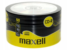 PŁYTA CD-R 80 (50 sztuk) FOLIA MAXELL / 624036.40.AS