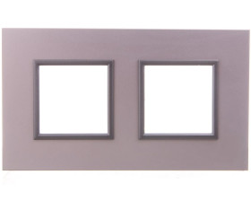 DANTE Ramka podwójna aluminium lakierowane ALUMINIUM 4542282