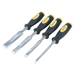 BlueSpot Tools 28004 Chisel Set Double Colour Handle Set, 4 Piece