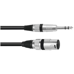 Omnitronic 3022075E Audio &amp; Video Cable Assemblies Black Copper 2m