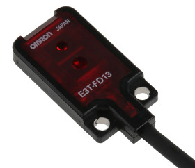 Czujniki fotoelektryczne Dyfuzyjny w obudowie prostokątnej Omron PNP zakres 5 mm → 30 mm Czerwona dioda LED