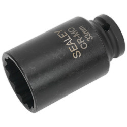 Sealey SX0041 Impact Socket 33mm Bi-hex Deep 1/2&quot;sq Drive