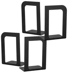 Zestaw 4 metalowych podpórek do książek asymetrycznych