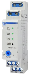 Przekaźnik napięcia, asymetrii i kolejności faz 400 V 50 Hz, 0,02s RNPP-313