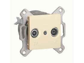 CARIVA Gniazdo antenowe TV-R końcowe krem 773733 LEGRAND