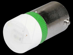 MWCB22749 Reflector LED, BA9s, green, 24 V, 640 mcd, Ø9.7 mm, 160°