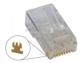 Wtyk telef. 8P 8C RJ45 ( kat. 5E ) na drut