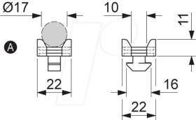 TCCH 22X22 B Cable support block 40