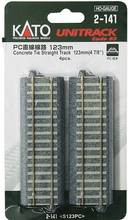 H0 Kato Unitrack 2-141 Tor- prosty 123 mm 4 szt.