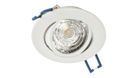 Oprawa Atena-O-W Okrągła Biała Piaskowana Regulowana Sufitowa Wpuszczana...