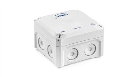 Puszka Naścienna 85X85x54mm Ip66 Z Membranami Szara Snfk08 83168002