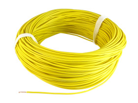 Przewód instalacyjny linka LGY 1mm² H05V-K żółty (rolka 100m)