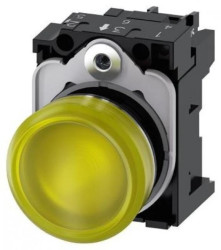 Lampka sygnalizacyjna kompletna 22mm żółta LED 24V AC-DC metal przył śrubowe SIRIUS ACT 3SU1152-6AA30-1AA0
