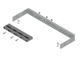 Wspornik z nośnikiem BBS 4-bieg. szerokość 2 (500), do szyn prądowych o rozstawie 60 mm, montaż szyn w pionie na WP-A/WP-T LG-B6