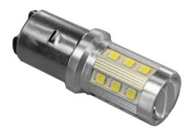 LED BA20D 21UHP 12V BIALA