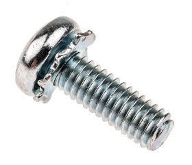 Śruba z podkładką M4 Uzębienie zewnętrzne długość 12mm Stożek Stalowe