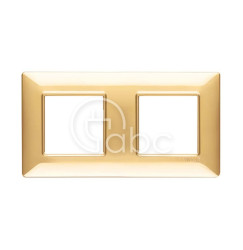 Ramka ozdobna Plana, 2+2M, Polished Gold, 14643.24