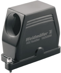 Grommet housing, size B16, die-cast aluminum, M40, angled, screw locking, IP66/IP68, 1082810000